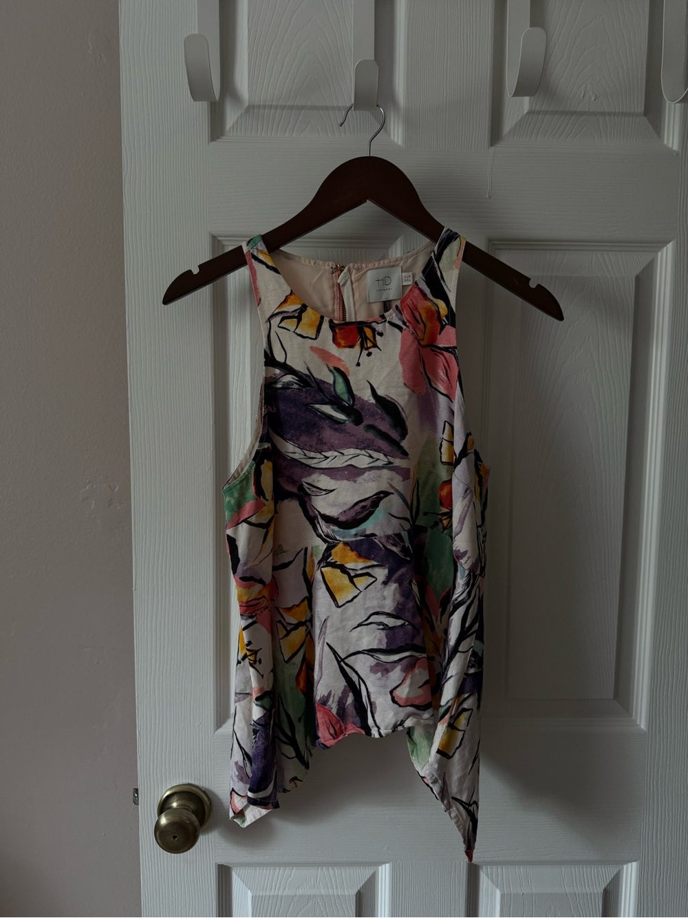 Anthropologie HD In Paris Floral Sleeveless Blouse Size US 6